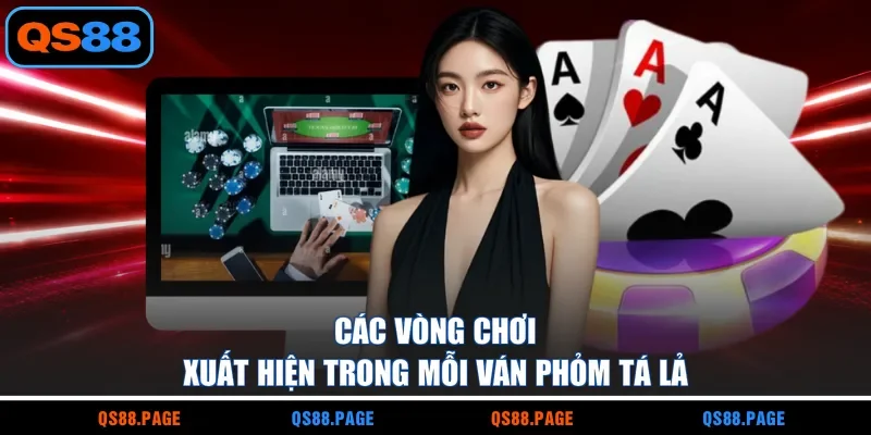 Các vòng chơi xuất hiện trong mỗi ván Phỏm Tá Lả 